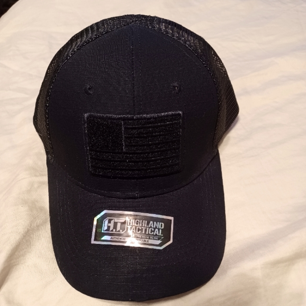 NWT Highland Tactical Black Mesh Cap